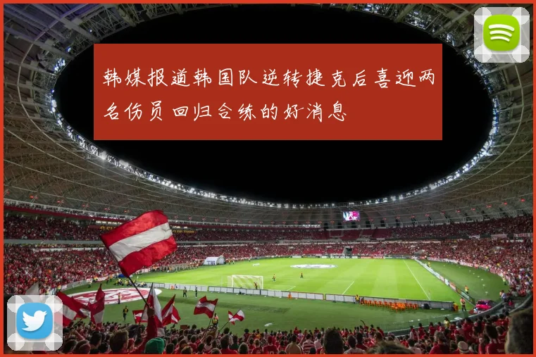 韩媒报道韩国队逆转捷克后喜迎两名伤员回归合练的好消息